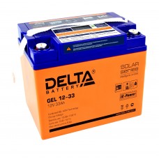 Delta GEL12-33  Аккумулятор гелевый (12В; 33А*ч)