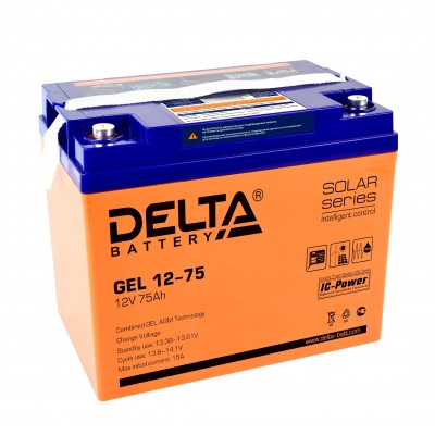 Delta GEL 12-75 (12В; 75А*ч)
