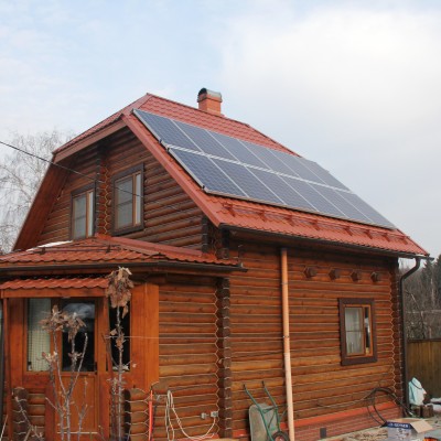 Сетевая солнечная электростанция мощность 3 кВт, выработка 18кВт*ч