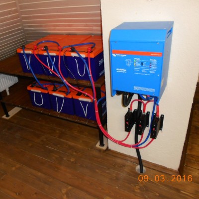 Система резервного электроснабжения на базе инвертора Victron MultiPlus. Московская область