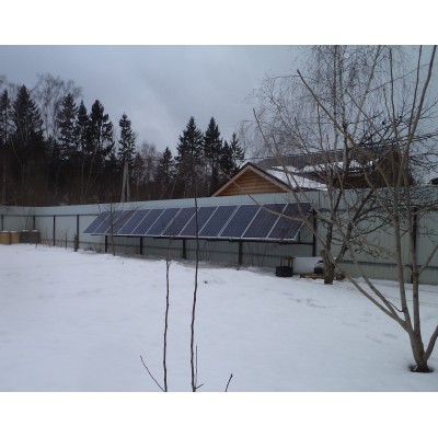 Сетевая солнечная электростанция установлена в частном домовладении Московской области