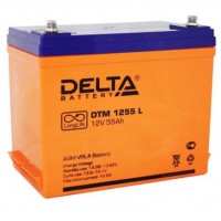 DTM 1255L (Delta) Аккумулятор AGM (12В; 55 Ач) 