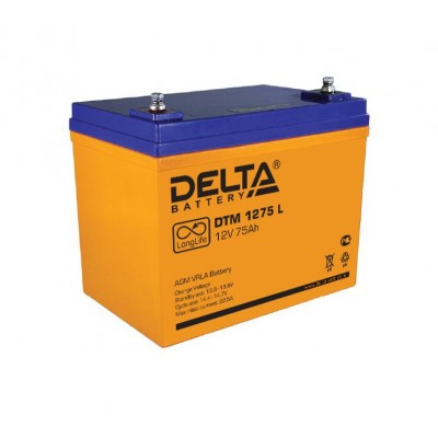 DTM 1275L (Delta) Аккумулятор AGM (12В; 75 Ач) 
