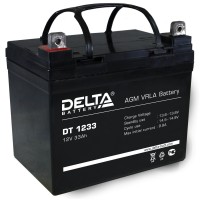 DT 1233 (Delta) Аккумулятор 12В; 33 Ач, AGM