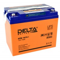 DTM 1275 I (Delta) AGM аккумулятор (12 В; 75 А*ч) с цифровым дисплеем