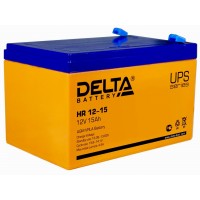 HR 12-15 (Delta) Аккумулятор 12В; 15 Ач, AGM