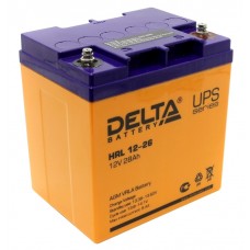 HR 12-26 (Delta) Аккумулятор 12В; 26 Ач, AGM