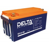 Delta GX12-80 (12В; 80А*ч) Гелевый аккумулятор 