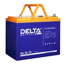 Delta GX12-75 (12В; 75А*ч) Гелевый аккумулятор 