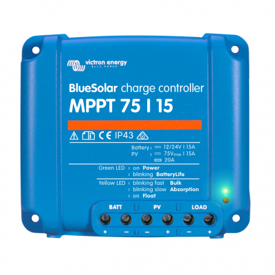 BlueSolar MPPT 75/15 (12/24V-15A) Контроллер солнечный MPPT Victron Energy
